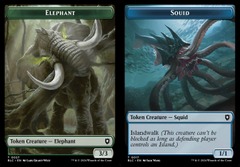 Elephant (0027) // Squid (0017) Double-Sided Token